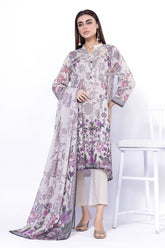 Khaadi Unstitched Printed Lawn suit-0126