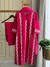 Hot Pink Embroidered Lawn