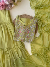 Chinnon handworked suit with Sharara Bottom