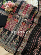 Stunning comfy Muslin Suit with aari work-157