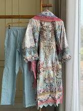 Casual wear suit with embroidered chiffon dupatta-1