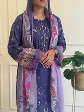Fully embroidered cotton suit -3559