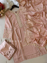 Embroidered Chiffon Suit Set- 6153