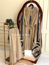 Halter Neck Pleated Printed Suit Set 4603