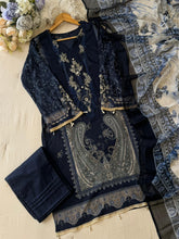 Blue Printed Pakistani Cotton Suit
