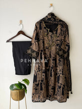 Mirror Embellished Printed Suit-13080