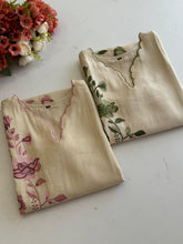 Premium Glass Chanderi Three Piece Set