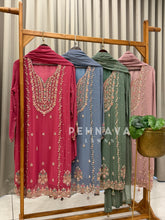 Premium Handworked Chiffon Suit-4326