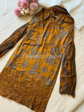 Formal Cotton Suit Featuring Embroidered patches-1085 C