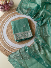 Premium crush tissue with hand work -with color options