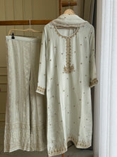 Pure Tissue Heavy Handworked Suit with chikankari bottoms