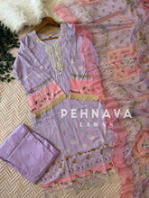 Purple Casual Cotton Suit-1298