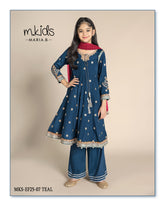 Kids party wear -ready to wear MKS-EF25-07-TEAL