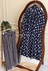Halter Neck Pleated Printed Co-ord Set 4930
