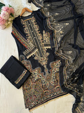 Black Casual Pakistani Outfit 2201