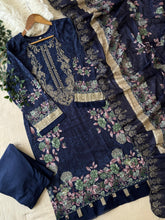 Printed Pakistani Cotton Suit Ft.Neckline Embroidery-2