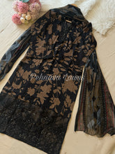 Formal Cotton Suit Featuring Embroidered patches-1085 B