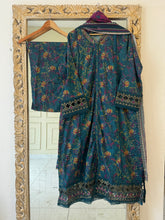 Pure Lawn Suit with embroidered patches and lace detailings-Sd4