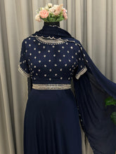 Chinnon Handworked crop Top and Skirt -3978