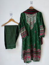 Green Cotton Casual Pak Suit-1335