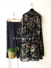 Mirror Embellished Printed Suit-13136