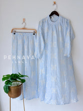 Stripe Embroidered Co-ord Set-4147