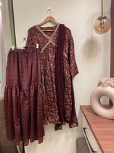 Floral alia cut suit with gharara