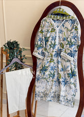 Lace Detailed Printed Suit-6672 - Pehnava Lawns