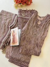 Luxurious Chiffon Embroidered Unstitched Suit-3