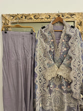 Heavily Embroidered Organza Suit-10