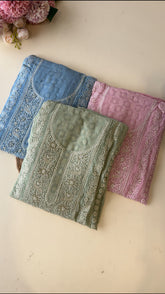 Heavy Handworked Georgette Suit-003