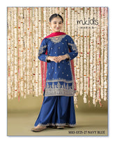 Kids party wear -ready to wear MKS-EF25-27-NAVYBLUE