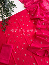 Unstitched Chanderi Buti Suit Set - Pehnava Lawns