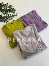 Pleated Mul Cotton Anarkali suit -3829 - Pehnava Lawns