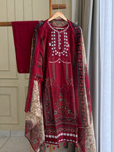 Red Printed Pakistani Salwar-1