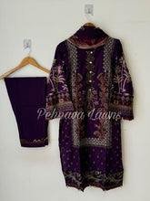 Cotton Embroidered Suit with Chiffon/Cotton Dupatta-3374