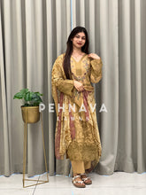 Semi-stitched Embroidered Rayon Suit 1453