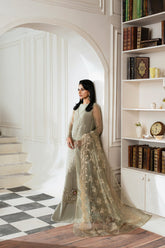 Azzal luxurious organza suit -AINA