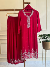 Pure chinnon hand embroidered suit-with color options 6483
