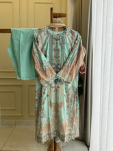 New Stitched Embellished Floral Suit-3