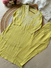 Two Piece Embroidered Co-ord Set Featuring Pockets