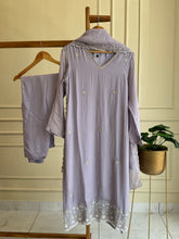 Viscous organza handworked suit-with color options