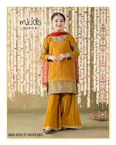 Kids party wear -ready to wear MKS-EF25-27-MUSTARD
