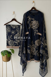 Floral Embroidered Cotton Suit Set 2599