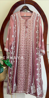 Multi-shade Chikankari Embroidered Ensemble