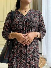 Ajrak Printed 2piece Coord set-Black