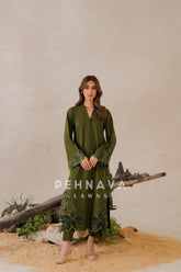 Cut work Ready to Wear 2pc Suit- J7101