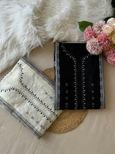 Embroidered cotton suit with cotton embroidered dupatta 1181