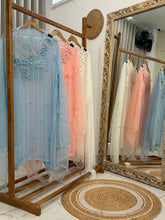 Pearl and floral handworked semi stitched-3 color options