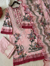 Cotton Lace Detail Suit Set-1483